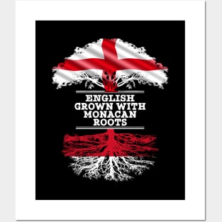 English Grown With Monacan Roots - Gift for Monacan With Roots From Monaco Posters and Art